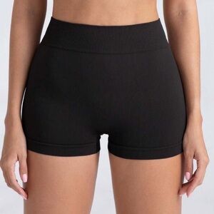 SHEIN black workout shorts